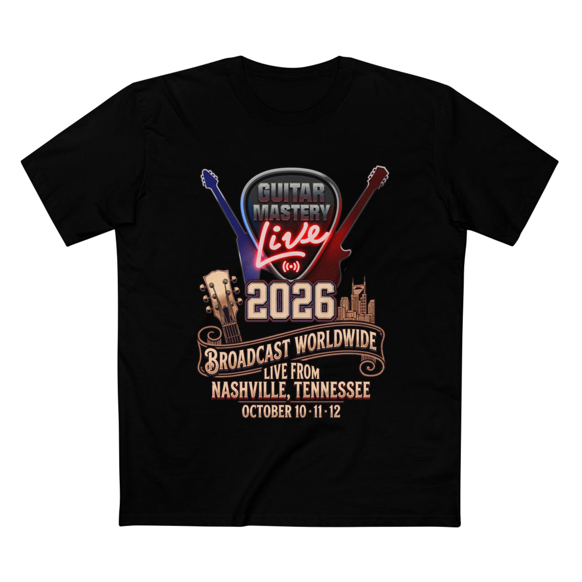 Guitar Mastery Live Worldwide Tee