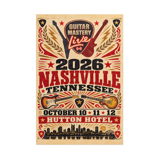 Guitar Mastery Live 2026 Poster